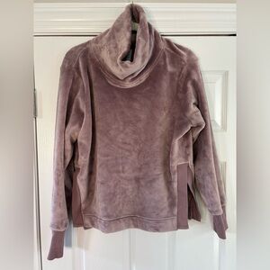 Athleta Plush Cowl Pullover in Dusty Mauve